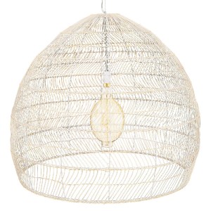 glo-00965-00965_5 GLOBOSTAR® MALIBU 00965 BOHO ΚΡΕΜΑΣΤΟ ΦΩΤΙΣΤΙΚΟ ΠΛΕΓΜΑ ΜΟΝΟΦΩΤΟ 1 X E27 IP20 ΛΕΥΚΟ ΞΥΛΟ - 