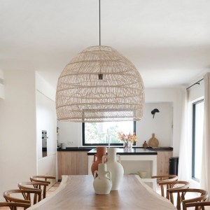 glo-00965-00965_9 GLOBOSTAR® MALIBU 00965 BOHO ΚΡΕΜΑΣΤΟ ΦΩΤΙΣΤΙΚΟ ΠΛΕΓΜΑ ΜΟΝΟΦΩΤΟ 1 X E27 IP20 ΛΕΥΚΟ ΞΥΛΟ - 