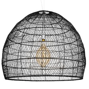 glo-00966-00966_0 GLOBOSTAR® MALIBU 00966 BOHO ΚΡΕΜΑΣΤΟ ΦΩΤΙΣΤΙΚΟ ΠΛΕΓΜΑ ΜΟΝΟΦΩΤΟ 1 X E27 IP20 ΜΑΥΡΟ ΞΥΛΟ - 