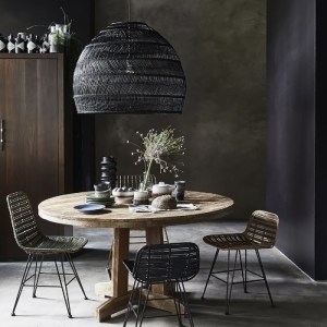 glo-00966-00966_9 GLOBOSTAR® MALIBU 00966 BOHO ΚΡΕΜΑΣΤΟ ΦΩΤΙΣΤΙΚΟ ΠΛΕΓΜΑ ΜΟΝΟΦΩΤΟ 1 X E27 IP20 ΜΑΥΡΟ ΞΥΛΟ - 