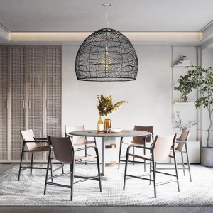 glo-00966-post_179 GLOBOSTAR® MALIBU 00966 BOHO ΚΡΕΜΑΣΤΟ ΦΩΤΙΣΤΙΚΟ ΠΛΕΓΜΑ ΜΟΝΟΦΩΤΟ 1 X E27 IP20 ΜΑΥΡΟ ΞΥΛΟ - 