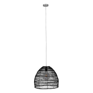 glo-00969-00969_2 GLOBOSTAR® MALIBU 00969 BOHO ΚΡΕΜΑΣΤΟ ΦΩΤΙΣΤΙΚΟ ΠΛΕΓΜΑ ΜΟΝΟΦΩΤΟ 1 X E27 IP20 ΜΑΥΡΟ ΞΥΛΟ - 