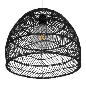 glo-00969-00969_5 GLOBOSTAR® MALIBU 00969 BOHO ΚΡΕΜΑΣΤΟ ΦΩΤΙΣΤΙΚΟ ΠΛΕΓΜΑ ΜΟΝΟΦΩΤΟ 1 X E27 IP20 ΜΑΥΡΟ ΞΥΛΟ - 