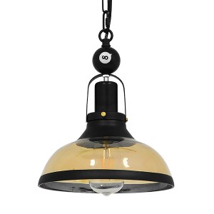 glo-00971-00971_0 GLOBOSTAR® BILLIARD 00971 VINTAGE ΚΡΕΜΑΣΤΟ ΦΩΤΙΣΤΙΚΟ ΚΑΜΠΑΝΑ ΜΟΝΟΦΩΤΟ 1 X E27 IP20 MΑΥΡΟ Μ