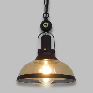 glo-00971-00971_2 GLOBOSTAR® BILLIARD 00971 VINTAGE ΚΡΕΜΑΣΤΟ ΦΩΤΙΣΤΙΚΟ ΚΑΜΠΑΝΑ ΜΟΝΟΦΩΤΟ 1 X E27 IP20 MΑΥΡΟ Μ