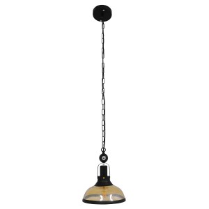 glo-00971-00971_3 GLOBOSTAR® BILLIARD 00971 VINTAGE ΚΡΕΜΑΣΤΟ ΦΩΤΙΣΤΙΚΟ ΚΑΜΠΑΝΑ ΜΟΝΟΦΩΤΟ 1 X E27 IP20 MΑΥΡΟ Μ