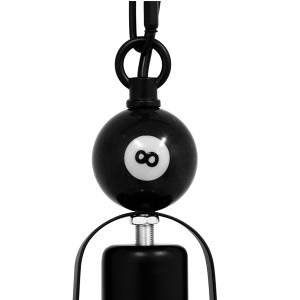 glo-00971-00971_7 GLOBOSTAR® BILLIARD 00971 VINTAGE ΚΡΕΜΑΣΤΟ ΦΩΤΙΣΤΙΚΟ ΚΑΜΠΑΝΑ ΜΟΝΟΦΩΤΟ 1 X E27 IP20 MΑΥΡΟ Μ