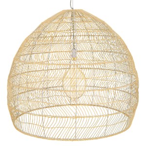 glo-00974-00974_5 GLOBOSTAR® MALIBU 00974 BOHO ΚΡΕΜΑΣΤΟ ΦΩΤΙΣΤΙΚΟ ΠΛΕΓΜΑ ΜΟΝΟΦΩΤΟ 1 X E27 IP20 ΜΠΕΖ ΞΥΛΟ - Μ