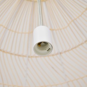 glo-00974-00974_7 GLOBOSTAR® MALIBU 00974 BOHO ΚΡΕΜΑΣΤΟ ΦΩΤΙΣΤΙΚΟ ΠΛΕΓΜΑ ΜΟΝΟΦΩΤΟ 1 X E27 IP20 ΜΠΕΖ ΞΥΛΟ - Μ