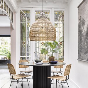 glo-00974-00974_9 GLOBOSTAR® MALIBU 00974 BOHO ΚΡΕΜΑΣΤΟ ΦΩΤΙΣΤΙΚΟ ΠΛΕΓΜΑ ΜΟΝΟΦΩΤΟ 1 X E27 IP20 ΜΠΕΖ ΞΥΛΟ - Μ