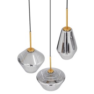 glo-00976-00976_3 GLOBOSTAR® AMARIS 00976 ΜΟΝΤΕΡΝΟ ΚΡΕΜΑΣΤΟ ΦΩΤΙΣΤΙΚΟ ΑΝΑΡΤΗΣΗ ΤΡΙΦΩΤΟ 3 X E27 IP20 ΧΡΥΣΟ ΜΕ
