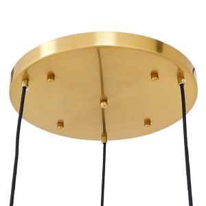 glo-00976-00976_5 GLOBOSTAR® AMARIS 00976 ΜΟΝΤΕΡΝΟ ΚΡΕΜΑΣΤΟ ΦΩΤΙΣΤΙΚΟ ΑΝΑΡΤΗΣΗ ΤΡΙΦΩΤΟ 3 X E27 IP20 ΧΡΥΣΟ ΜΕ