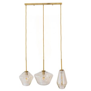 glo-00977-00977_0 GLOBOSTAR® AMARIS 00977 ΜΟΝΤΕΡΝΟ ΚΡΕΜΑΣΤΟ ΦΩΤΙΣΤΙΚΟ ΑΝΑΡΤΗΣΗ ΤΡΙΦΩΤΟ 3 X E27 IP20 ΧΡΥΣΟ ΜΕ