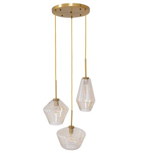 glo-00978-00978_0 GLOBOSTAR® AMARIS 00978 ΜΟΝΤΕΡΝΟ ΚΡΕΜΑΣΤΟ ΦΩΤΙΣΤΙΚΟ ΟΡΟΦΗΣ ΜΕ ΝΤΟΥΙ 3 X E27 AC 220-240V IP