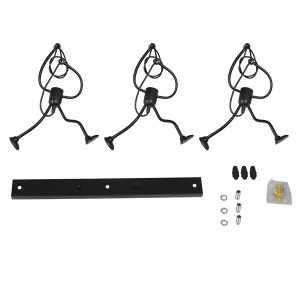 glo-00980-00980_7 GLOBOSTAR® LITTLE MAN 00980 ΜΟΝΤΕΡΝΟ ΚΡΕΜΑΣΤΟ ΦΩΤΙΣΤΙΚΟ ΦΙΓΟΥΡΑ ΤΡΙΦΩΤΟ 3 X E27 IP20 ΜΑΥΡΟ