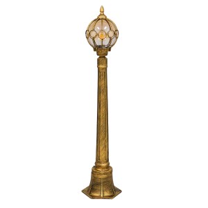 glo-00985-00985_0 GLOBOSTAR® ETOILE 00985 VINTAGE ΦΩΤΙΣΤΙΚΟ ΔΑΠΕΔΟΥ ΜΟΝΟΦΩΤΟ 1 X E27 ΜΠΡΟΝΖΕ ΧΡΥΣΟ ΜΕΤΑΛΛΙΚΟ