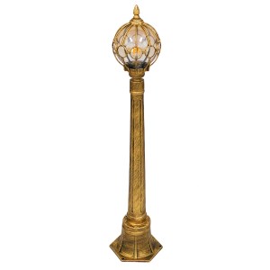 glo-00985-00985_3 GLOBOSTAR® ETOILE 00985 VINTAGE ΦΩΤΙΣΤΙΚΟ ΔΑΠΕΔΟΥ ΜΟΝΟΦΩΤΟ 1 X E27 ΜΠΡΟΝΖΕ ΧΡΥΣΟ ΜΕΤΑΛΛΙΚΟ