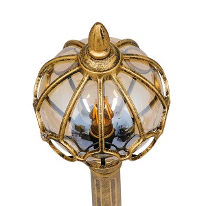 glo-00985-00985_4 GLOBOSTAR® ETOILE 00985 VINTAGE ΦΩΤΙΣΤΙΚΟ ΔΑΠΕΔΟΥ ΜΟΝΟΦΩΤΟ 1 X E27 ΜΠΡΟΝΖΕ ΧΡΥΣΟ ΜΕΤΑΛΛΙΚΟ