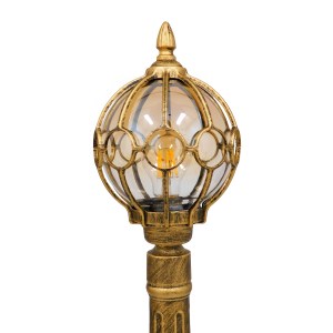 glo-00985-00985_5 GLOBOSTAR® ETOILE 00985 VINTAGE ΦΩΤΙΣΤΙΚΟ ΔΑΠΕΔΟΥ ΜΟΝΟΦΩΤΟ 1 X E27 ΜΠΡΟΝΖΕ ΧΡΥΣΟ ΜΕΤΑΛΛΙΚΟ