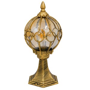 glo-00986-00986_0 GLOBOSTAR® ETOILE 00986 VINTAGE ΦΩΤΙΣΤΙΚΟ ΔΑΠΕΔΟΥ ΜΟΝΟΦΩΤΟ 1 X E27 ΜΠΡΟΝΖΕ ΧΡΥΣΟ ΜΕΤΑΛΛΙΚΟ