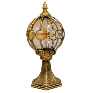 glo-00986-00986_3 GLOBOSTAR® ETOILE 00986 VINTAGE ΦΩΤΙΣΤΙΚΟ ΔΑΠΕΔΟΥ ΜΟΝΟΦΩΤΟ 1 X E27 ΜΠΡΟΝΖΕ ΧΡΥΣΟ ΜΕΤΑΛΛΙΚΟ