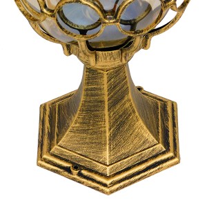 glo-00986-00986_6 GLOBOSTAR® ETOILE 00986 VINTAGE ΦΩΤΙΣΤΙΚΟ ΔΑΠΕΔΟΥ ΜΟΝΟΦΩΤΟ 1 X E27 ΜΠΡΟΝΖΕ ΧΡΥΣΟ ΜΕΤΑΛΛΙΚΟ