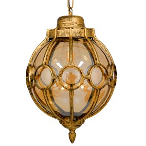 glo-00987-00987_3 GLOBOSTAR® ETOILE 00987 VINTAGE ΚΡΕΜΑΣΤΟ ΦΩΤΙΣΤΙΚΟ ΜΠΑΛΑ ΜΟΝΟΦΩΤΟ 1 X E27 IP20 ΜΠΡΟΥΤΖΙΝΟ 