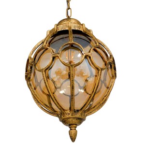 glo-00987-00987_5 GLOBOSTAR® ETOILE 00987 VINTAGE ΚΡΕΜΑΣΤΟ ΦΩΤΙΣΤΙΚΟ ΜΠΑΛΑ ΜΟΝΟΦΩΤΟ 1 X E27 IP20 ΜΠΡΟΥΤΖΙΝΟ 