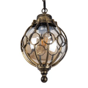glo-00988-00988_5 GLOBOSTAR® ETOILE 00988 VINTAGE ΚΡΕΜΑΣΤΟ ΦΩΤΙΣΤΙΚΟ ΜΠΑΛΑ ΜΟΝΟΦΩΤΟ 1 X E27 IP20 ΜΠΡΟΥΤΖΙΝΟ 