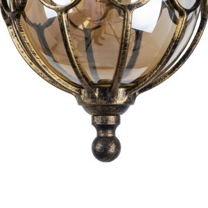 glo-00988-00988_7 GLOBOSTAR® ETOILE 00988 VINTAGE ΚΡΕΜΑΣΤΟ ΦΩΤΙΣΤΙΚΟ ΜΠΑΛΑ ΜΟΝΟΦΩΤΟ 1 X E27 IP20 ΜΠΡΟΥΤΖΙΝΟ 