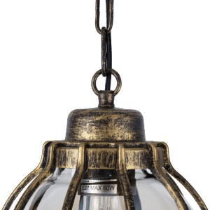 glo-00988-00988_8 GLOBOSTAR® ETOILE 00988 VINTAGE ΚΡΕΜΑΣΤΟ ΦΩΤΙΣΤΙΚΟ ΜΠΑΛΑ ΜΟΝΟΦΩΤΟ 1 X E27 IP20 ΜΠΡΟΥΤΖΙΝΟ 