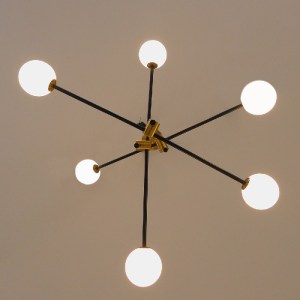 glo-00994-00994_05 GLOBOSTAR® VELVET 00994 ΜΟΝΤΕΡΝΟ ΦΩΤΙΣΤΙΚΟ ΟΡΟΦΗΣ ΠΛΕΓΜΑ ΠΟΛΥΦΩΤΟ 6 X G9 IP20 ΜΑΥΡΟ & ΧΡΥΣ
