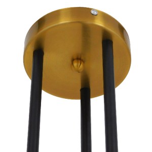 glo-00994-00994_08 GLOBOSTAR® VELVET 00994 ΜΟΝΤΕΡΝΟ ΦΩΤΙΣΤΙΚΟ ΟΡΟΦΗΣ ΠΛΕΓΜΑ ΠΟΛΥΦΩΤΟ 6 X G9 IP20 ΜΑΥΡΟ & ΧΡΥΣ