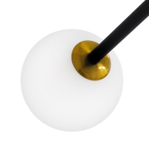 glo-00994-00994_09 GLOBOSTAR® VELVET 00994 ΜΟΝΤΕΡΝΟ ΦΩΤΙΣΤΙΚΟ ΟΡΟΦΗΣ ΠΛΕΓΜΑ ΠΟΛΥΦΩΤΟ 6 X G9 IP20 ΜΑΥΡΟ & ΧΡΥΣ