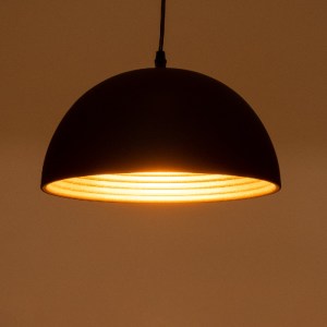 glo-01004-01004_3 GLOBOSTAR® MEDEA 01004 ΜΟΝΤΕΡΝΟ ΚΡΕΜΑΣΤΟ ΦΩΤΙΣΤΙΚΟ ΚΑΜΠΑΝΑ ΜΟΝΟΦΩΤΟ 1 X E27 IP20 ΜΑΥΡΟ & Χ