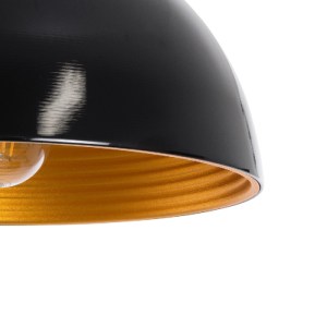 glo-01004-01004_8 GLOBOSTAR® MEDEA 01004 ΜΟΝΤΕΡΝΟ ΚΡΕΜΑΣΤΟ ΦΩΤΙΣΤΙΚΟ ΚΑΜΠΑΝΑ ΜΟΝΟΦΩΤΟ 1 X E27 IP20 ΜΑΥΡΟ & Χ