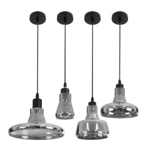 glo-01011-01011_6 GLOBOSTAR® FEMINE 01011 ΜΟΝΤΕΡΝΟ ΚΡΕΜΑΣΤΟ ΦΩΤΙΣΤΙΚΟ ΚΑΜΠΑΝΑ ΣΕΤ ΠΟΛΥΦΩΤΟ 4 X E27 IP20 ΔΙΑΦ