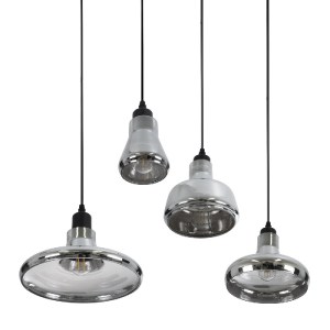 glo-01011-01011_8 GLOBOSTAR® FEMINE 01011 ΜΟΝΤΕΡΝΟ ΚΡΕΜΑΣΤΟ ΦΩΤΙΣΤΙΚΟ ΚΑΜΠΑΝΑ ΣΕΤ ΠΟΛΥΦΩΤΟ 4 X E27 IP20 ΔΙΑΦ