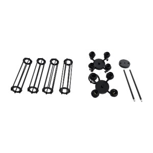 glo-01013-01013_11 GLOBOSTAR® TUBING 01013 VINTAGE ΚΡΕΜΑΣΤΟ ΦΩΤΙΣΤΙΚΟ ΠΛΕΓΜΑ ΠΟΛΥΦΩΤΟ 4 X E27 IP20 ΜΑΥΡΟ ΜΕΤΑ