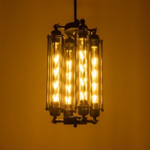glo-01013-01013_3 GLOBOSTAR® TUBING 01013 VINTAGE ΚΡΕΜΑΣΤΟ ΦΩΤΙΣΤΙΚΟ ΠΛΕΓΜΑ ΠΟΛΥΦΩΤΟ 4 X E27 IP20 ΜΑΥΡΟ ΜΕΤΑ