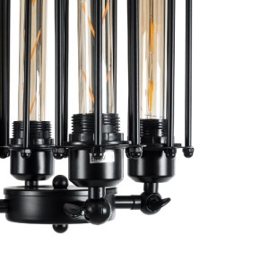 glo-01013-01013_9 GLOBOSTAR® TUBING 01013 VINTAGE ΚΡΕΜΑΣΤΟ ΦΩΤΙΣΤΙΚΟ ΠΛΕΓΜΑ ΠΟΛΥΦΩΤΟ 4 X E27 IP20 ΜΑΥΡΟ ΜΕΤΑ