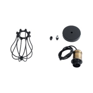 glo-01016-01016_11 GLOBOSTAR® CAMBER 01016 VINTAGE ΚΡΕΜΑΣΤΟ ΦΩΤΙΣΤΙΚΟ ΠΛΕΓΜΑ ΜΟΝΟΦΩΤΟ 1 X E27 IP20 ΜΑΥΡΟ & ΧΡ