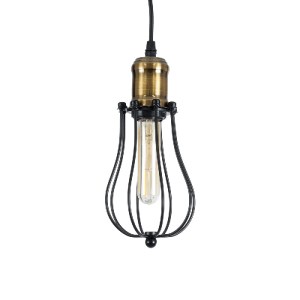 glo-01016-01016_5 GLOBOSTAR® CAMBER 01016 VINTAGE ΚΡΕΜΑΣΤΟ ΦΩΤΙΣΤΙΚΟ ΠΛΕΓΜΑ ΜΟΝΟΦΩΤΟ 1 X E27 IP20 ΜΑΥΡΟ & ΧΡ