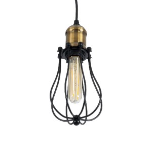 glo-01016-01016_6 GLOBOSTAR® CAMBER 01016 VINTAGE ΚΡΕΜΑΣΤΟ ΦΩΤΙΣΤΙΚΟ ΠΛΕΓΜΑ ΜΟΝΟΦΩΤΟ 1 X E27 IP20 ΜΑΥΡΟ & ΧΡ