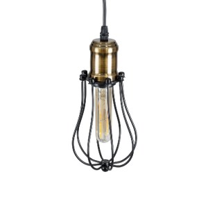 glo-01016-01016_7 GLOBOSTAR® CAMBER 01016 VINTAGE ΚΡΕΜΑΣΤΟ ΦΩΤΙΣΤΙΚΟ ΠΛΕΓΜΑ ΜΟΝΟΦΩΤΟ 1 X E27 IP20 ΜΑΥΡΟ & ΧΡ