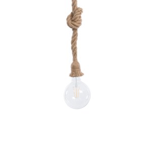 glo-01018-01018_2 GLOBOSTAR® ROPE 01018 VINTAGE ΚΡΕΜΑΣΤΟ ΦΩΤΙΣΤΙΚΟ ΑΝΑΡΤΗΣΗ ΜΟΝΟΦΩΤΟ 1 X E27 IP20 ΜΠΕΖ ΣΧΟΙΝ
