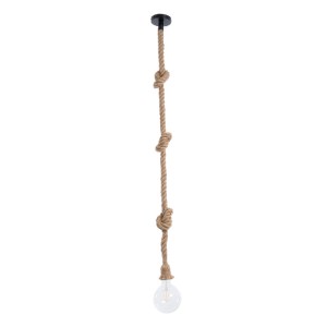 glo-01018-01018_4 GLOBOSTAR® ROPE 01018 VINTAGE ΚΡΕΜΑΣΤΟ ΦΩΤΙΣΤΙΚΟ ΑΝΑΡΤΗΣΗ ΜΟΝΟΦΩΤΟ 1 X E27 IP20 ΜΠΕΖ ΣΧΟΙΝ