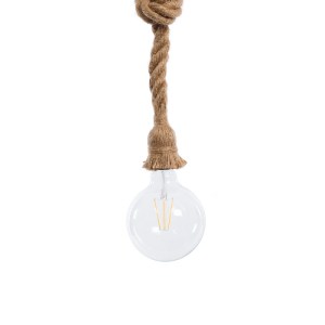 glo-01018-01018_5 GLOBOSTAR® ROPE 01018 VINTAGE ΚΡΕΜΑΣΤΟ ΦΩΤΙΣΤΙΚΟ ΑΝΑΡΤΗΣΗ ΜΟΝΟΦΩΤΟ 1 X E27 IP20 ΜΠΕΖ ΣΧΟΙΝ