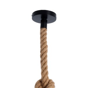 glo-01018-01018_7 GLOBOSTAR® ROPE 01018 VINTAGE ΚΡΕΜΑΣΤΟ ΦΩΤΙΣΤΙΚΟ ΑΝΑΡΤΗΣΗ ΜΟΝΟΦΩΤΟ 1 X E27 IP20 ΜΠΕΖ ΣΧΟΙΝ