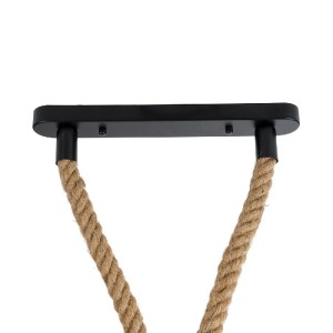 glo-01019-01019_6 GLOBOSTAR® ROPE 01019 VINTAGE ΚΡΕΜΑΣΤΟ ΦΩΤΙΣΤΙΚΟ ΑΝΑΡΤΗΣΗ ΔΙΦΩΤΟ 2 X E27 IP20 ΜΠΕΖ ΣΧΟΙΝΙ 